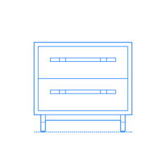 Furniture Nightstands Oberlin Nightstand Stencil Svg Design File, Free Vectors File